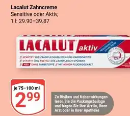 Globus Lacalut zahncreme sensitive Angebot