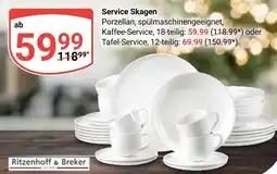 Globus Ritzenhoff & breker service skagen kaffee-service Angebot