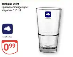 Globus Leonardo trinkglas event Angebot