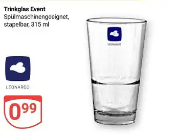 Globus Leonardo trinkglas event Angebot