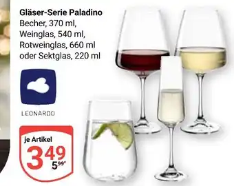 Globus Leonardo gläser-serie paladino Angebot