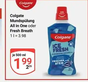 Globus Colgate mundspülung all in one Angebot