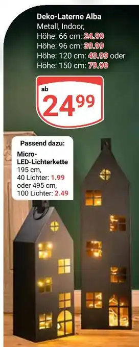 Globus Deko-laterne alba Angebot
