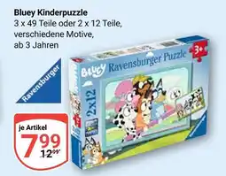 Globus Ravensburger bluey kinderpuzzle 3 x 49 teile Angebot