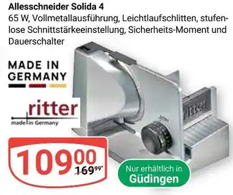 Globus Ritter allesschneider solida 4 Angebot