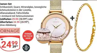 Globus Ornage damen-set goldfarben Angebot