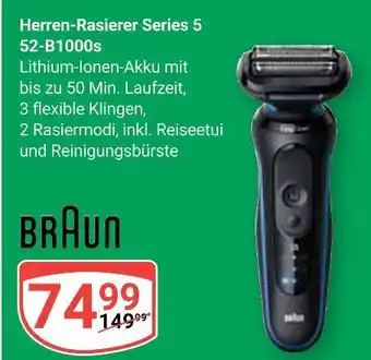Globus Braun herren-rasierer series 5 52-b1000s Angebot
