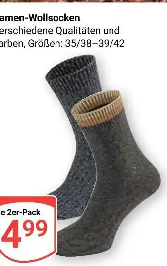 Globus Damen-wollsocken Angebot