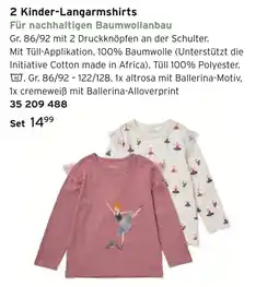 Tchibo 2 kinder-langarmshirts Angebot