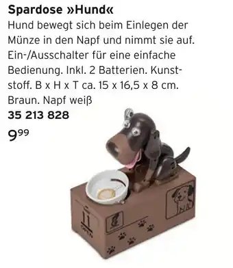 Tchibo Spardose hund Angebot