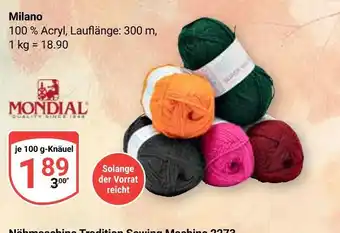 Globus Mondial milano Angebot