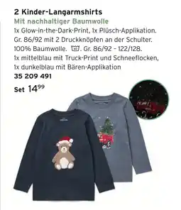 Tchibo 2 kinder-langarmshirts Angebot