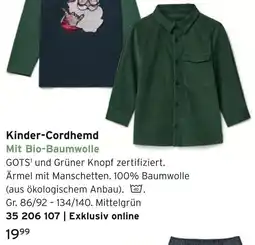 Tchibo Kinder-cordhemd Angebot