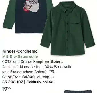 Tchibo Kinder-cordhemd Angebot