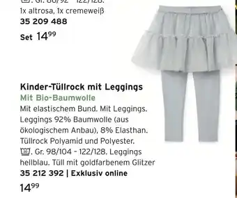 Tchibo Kinder-tüllrock mit leggings Angebot