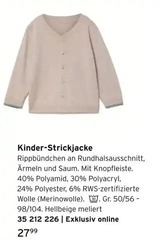 Tchibo Kinder-strickjacke Angebot