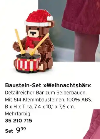 Tchibo Baustein-set weihnachtsbär Angebot
