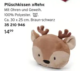Tchibo Plüschkissen reh Angebot