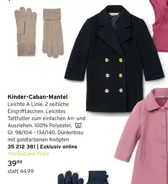 Tchibo Kinder-caban-mantel Angebot
