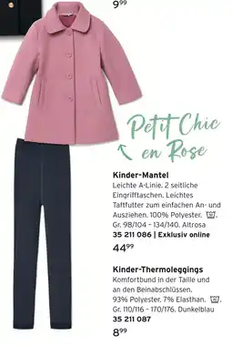 Tchibo Kinder-mantel Angebot
