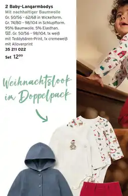 Tchibo 2 baby-langarmbodys Angebot