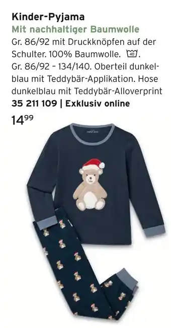 Tchibo Kinder-pyjama Angebot
