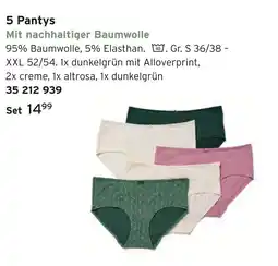 Tchibo 5 pantys Angebot