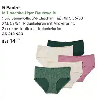 Tchibo 5 pantys Angebot