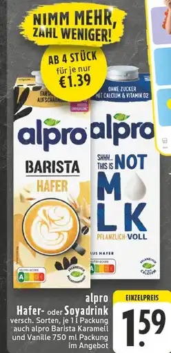 E-Center Alpro barista hafer Angebot