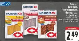 E-Center Nordsee backfisch, matjesfilets oder brezelbackfisch Angebot