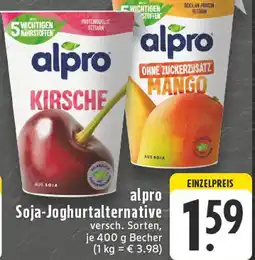 E-Center Alpro soja-joghurtalternative kirsche Angebot