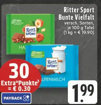 E-Center Ritter sport bunte vielfalt Angebot
