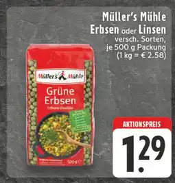 E-Center Müller's mühle grüne erbsen Angebot
