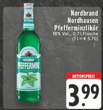 E-Center Nordbrand nordhausen pfefferminzlikör Angebot