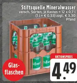 E-Center Stiftsquelle mineralwasser Angebot