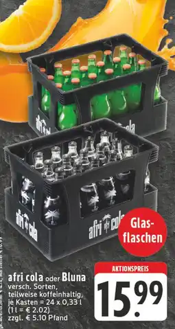 E-Center Afri cola afri cola oder bluna Angebot