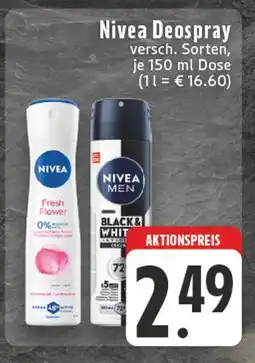 E-Center Nivea fresh flower deospray Angebot