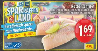 E-Center Rotbarschfilet Angebot