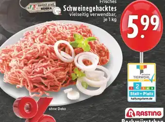 Edeka Rasting frisches schweinegehacktes Angebot