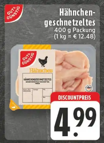 Edeka Gut & günstig hähnchengeschnetzeltes Angebot
