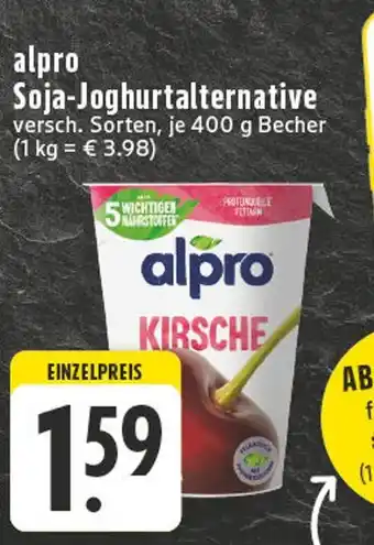 Edeka Alpro soja-joghurtalternative kirsche Angebot