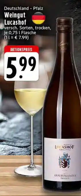 Edeka Weingut lucashof grauburgunder trocken Angebot