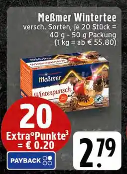 Edeka Meßmer wintertee Angebot