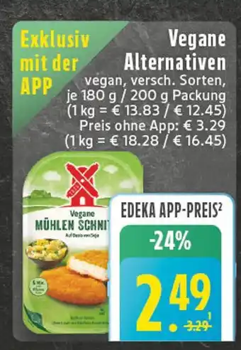 Edeka Mühlen vegane schnitzel Angebot