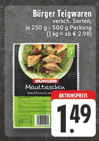 Edeka Bürger maultaschen Angebot
