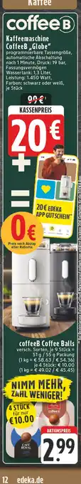 Edeka Coffeeb kaffeemaschine coffeeb globe Angebot