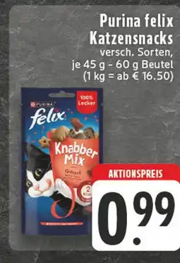 Edeka Purina felix knabber mix Angebot