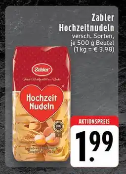 Edeka Zabler hochzeitsnudeln Angebot