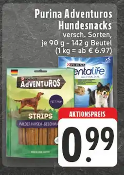 Edeka Purina adventuros hundesnacks Angebot