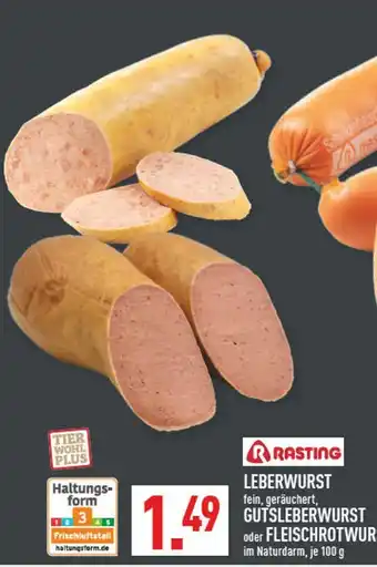 Marktkauf Rasting gutsleberwurst Angebot